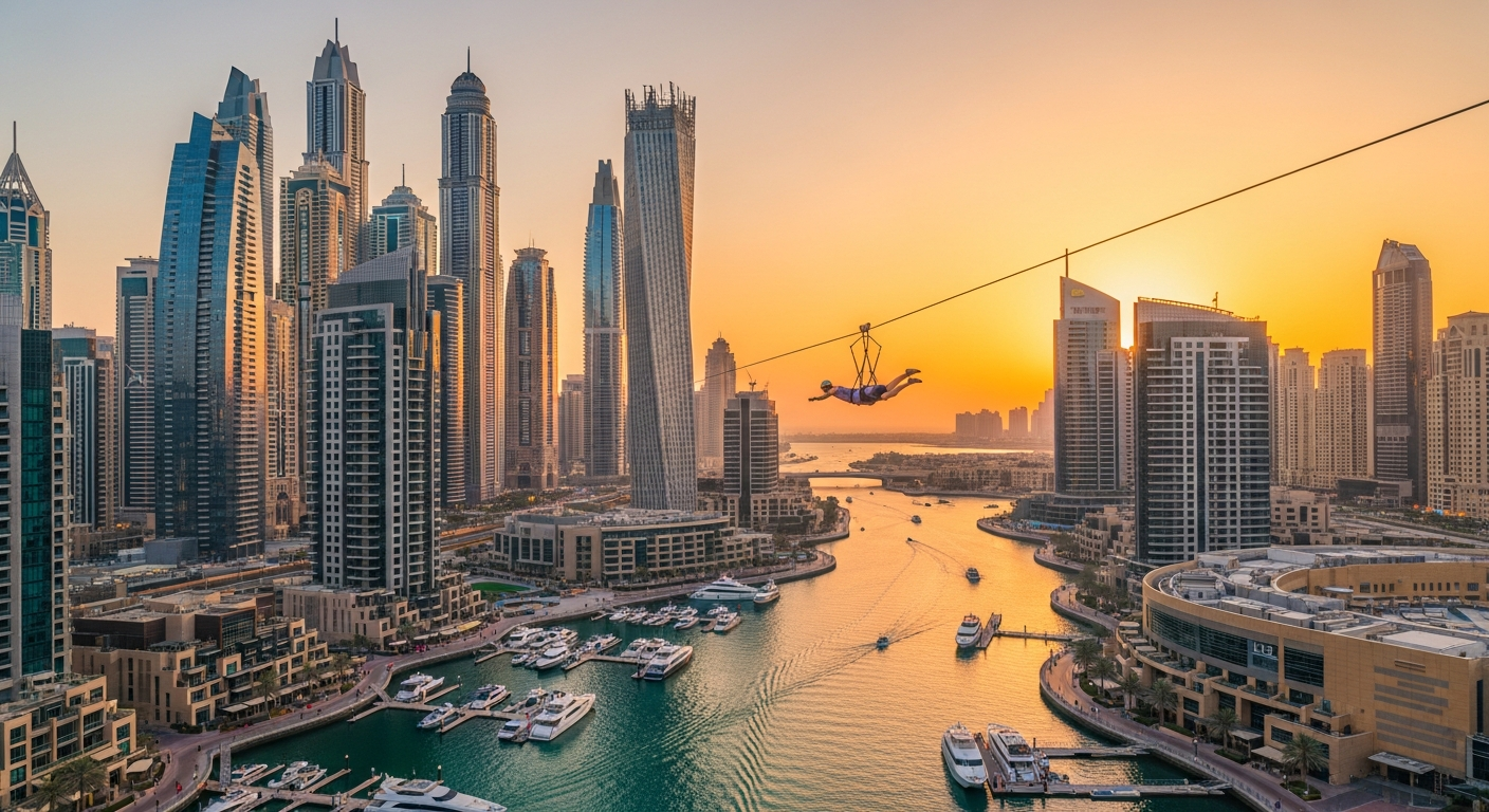 XLine Dubai Marina Zipline Tickets